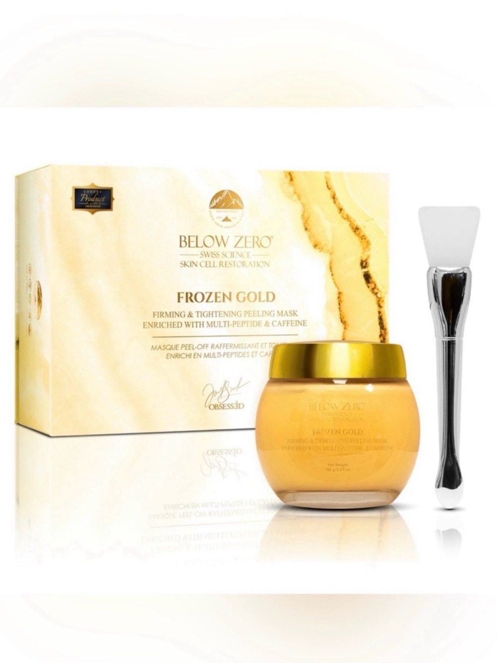 Below Zero Frozen Gold Firming & Tightening Peeling Mask - Retail $2800